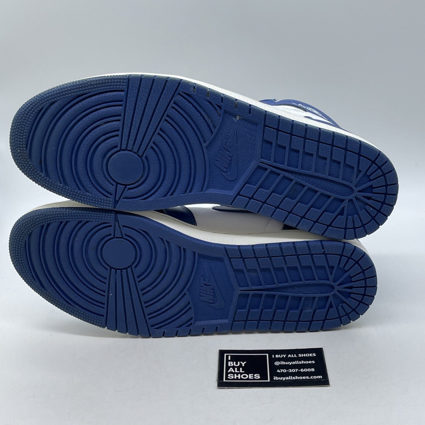 Size 13 - Jordan 1 Retro High OG Storm Blue 2016 White Leather (555088-127)