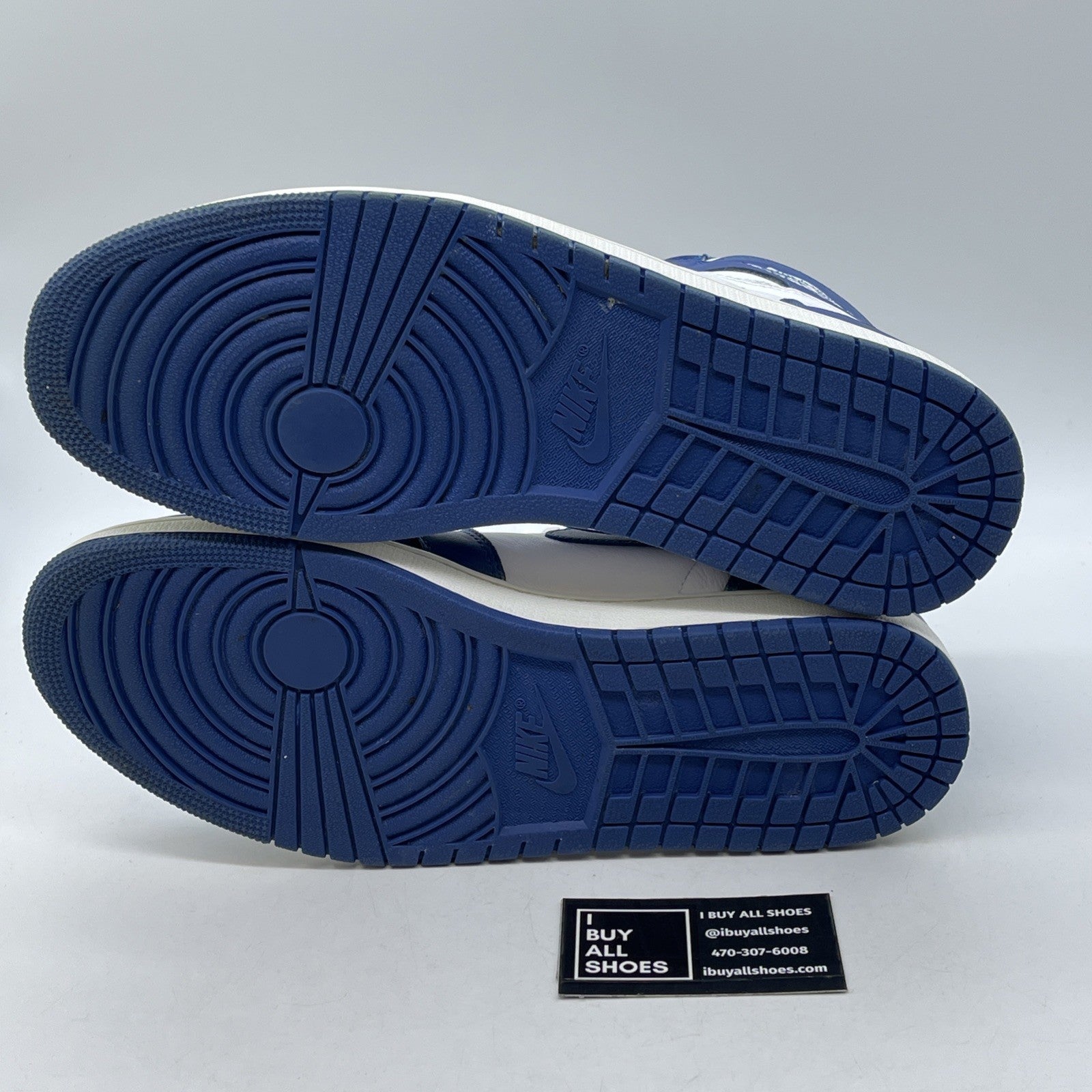 Size 13 - Jordan 1 Retro High OG Storm Blue 2016 White Leather (555088-127)