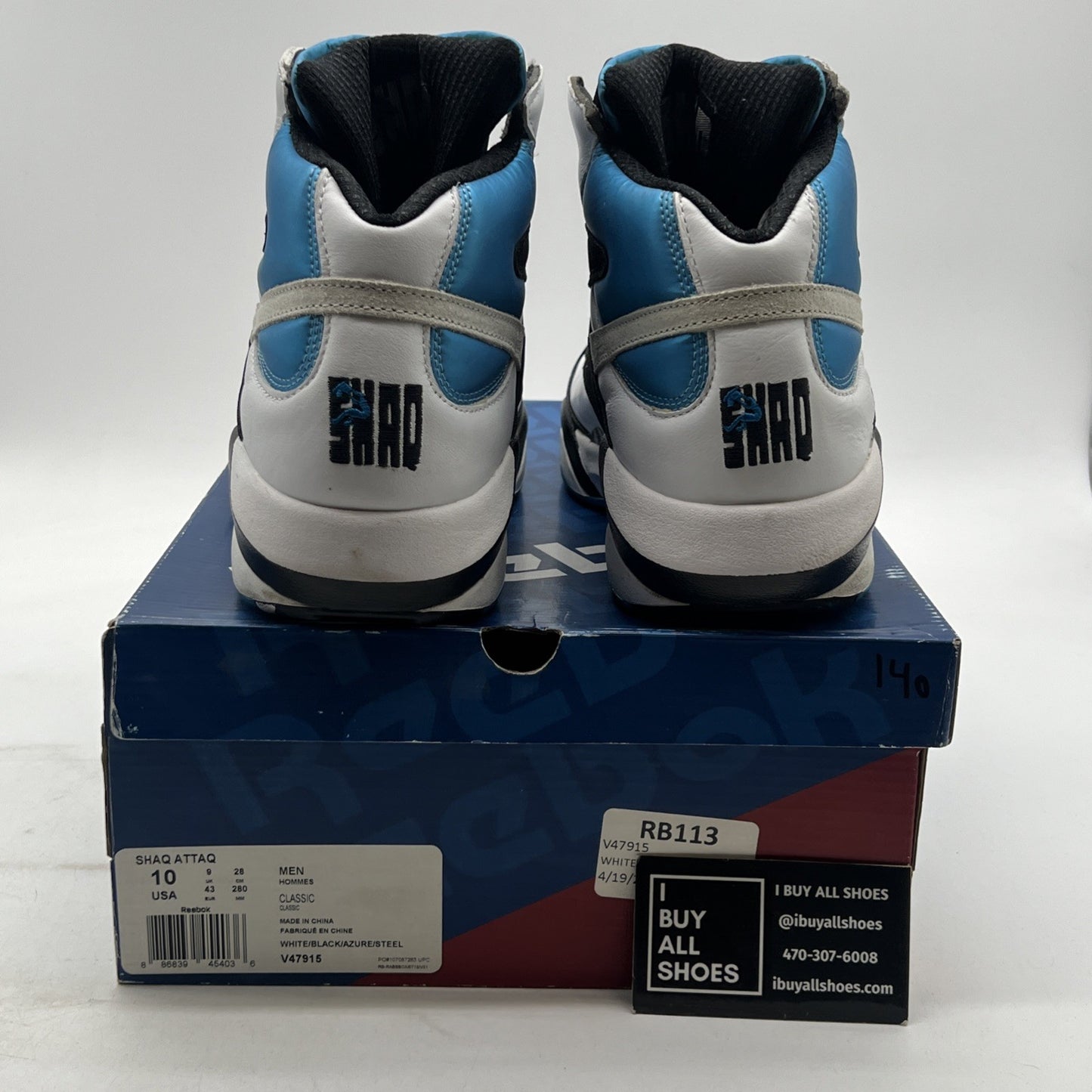 Size 10 - Reebok Shaq Attaq 2013 Orlando Magic (V47915)