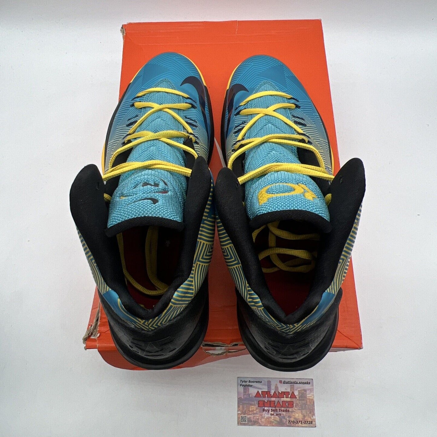 Size 11 - Nike KD 5 N7 - Yellow Blue Navy Black (599294-447)