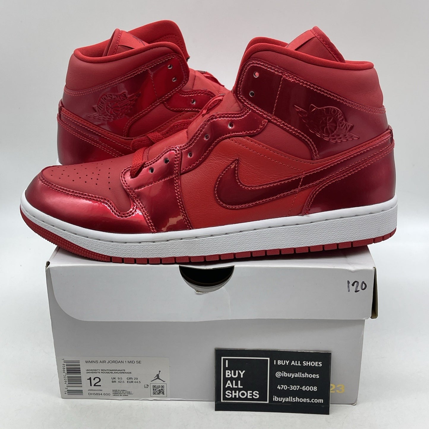 Size 12W - Air Jordan 1 SE Mid University Red Pomegranate (DH5894-600)