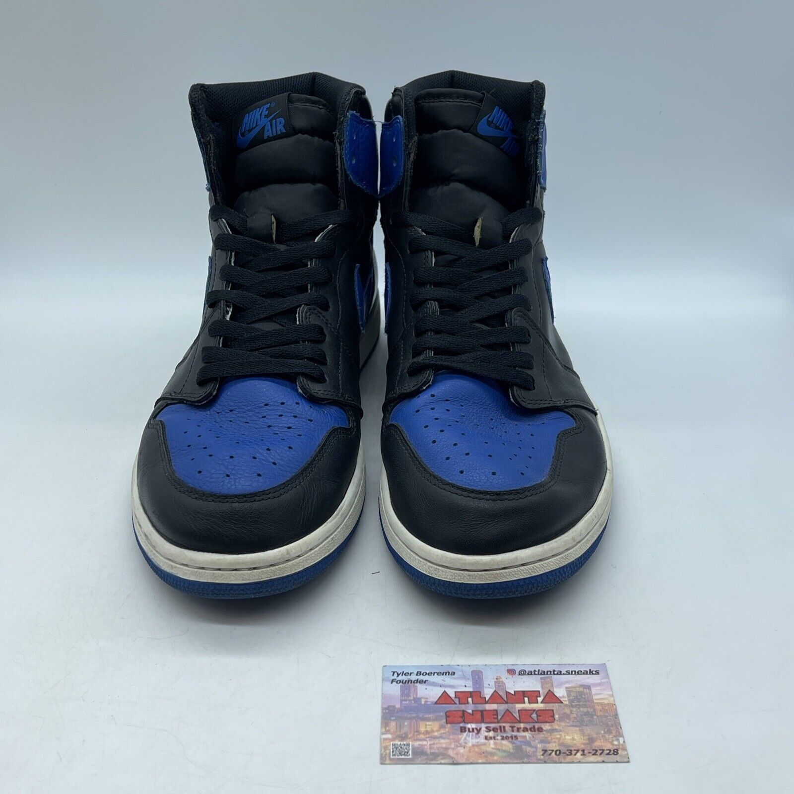 Size 14 - Jordan 1 Retro OG High Royal Blue Black White Leather (555088-007)