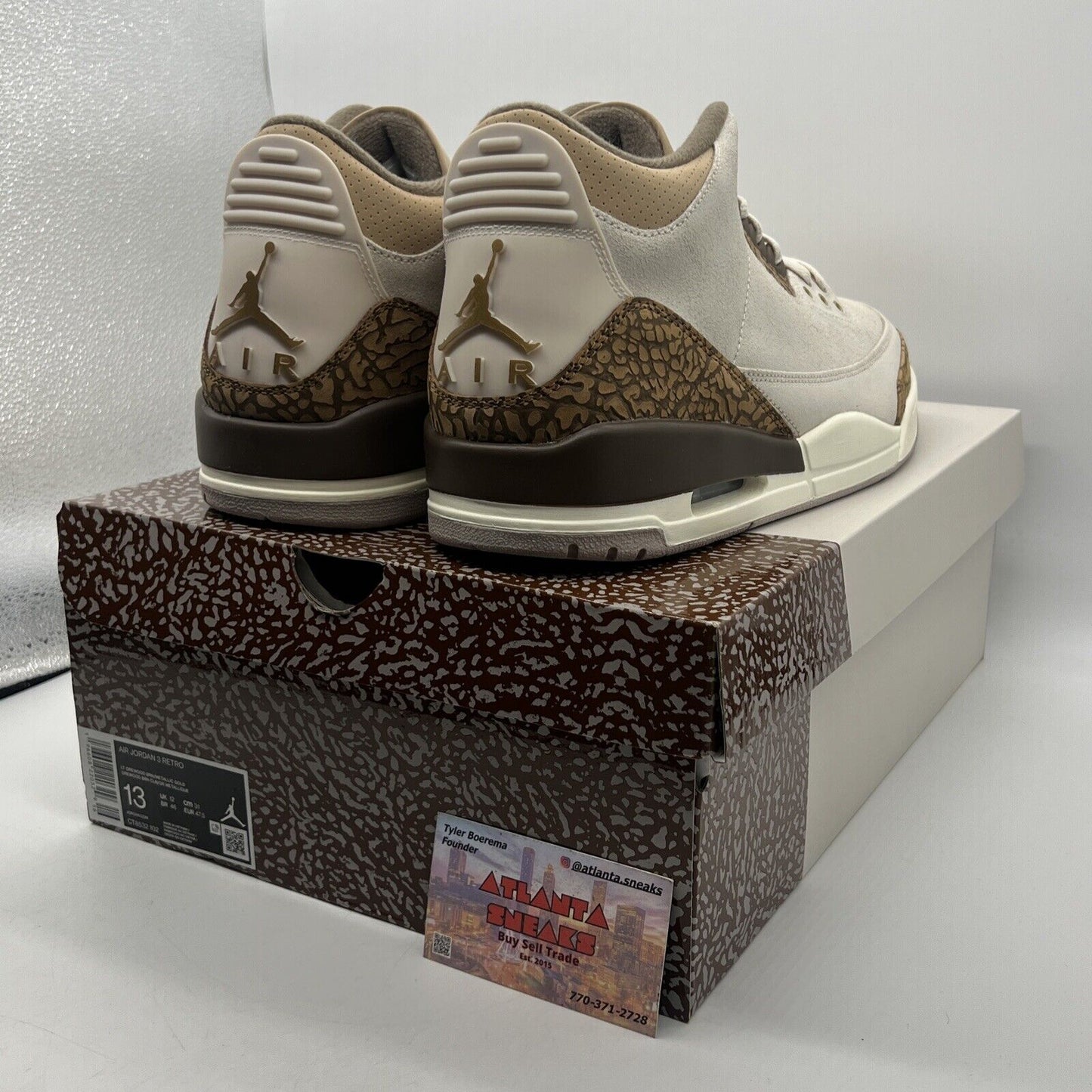 Size 13 - Jordan 3 Retro Low Palomino Brown Suede Leather (CT8532-102)