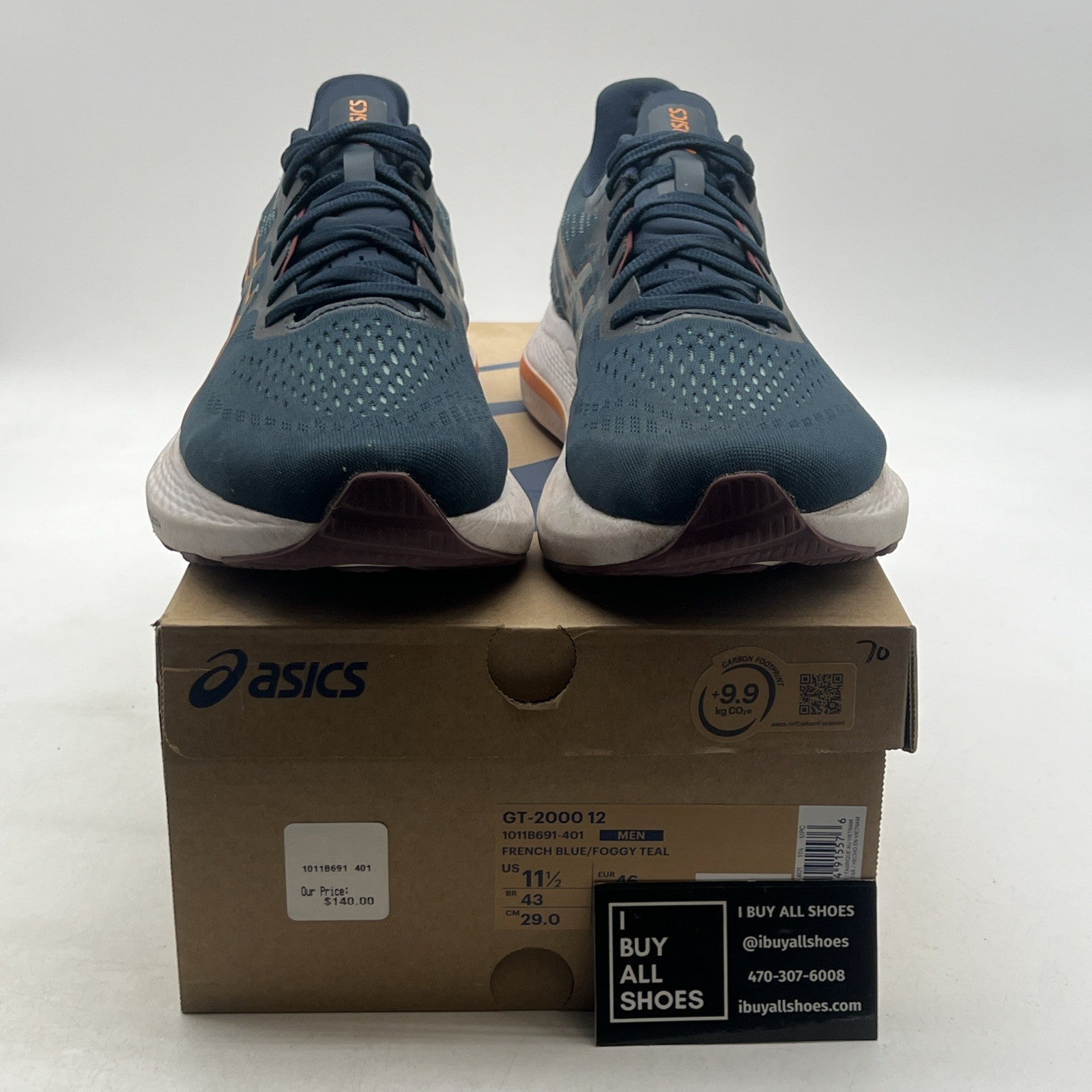Size 11.5 - Asics GT 2000 12 French Blue Foggy Teal (1011B691-401)