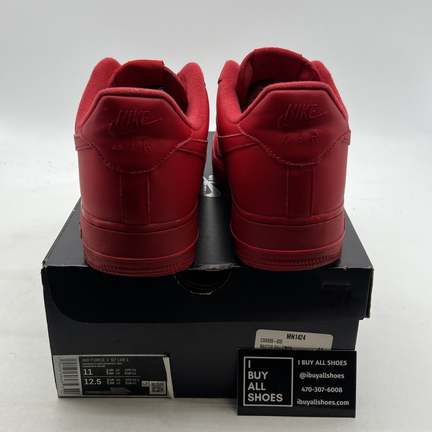 Size 11 - Nike Air Force 1 Low Triple Red (CW6999-600)