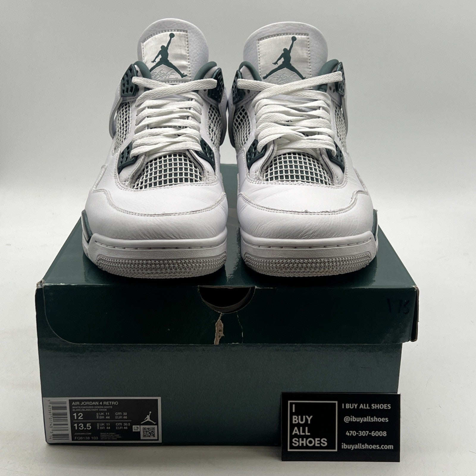 Size 12 - Air Jordan 4 Retro Oxidized Green (FQ8138-103)