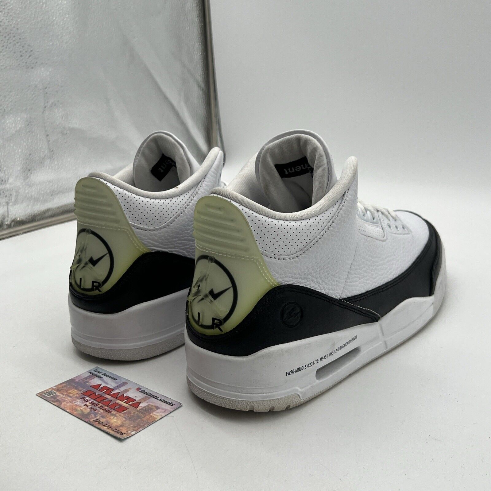 Size 12 - Jordan 3 Retro SP x Fragment Design Mid White Black (DA3595-100)