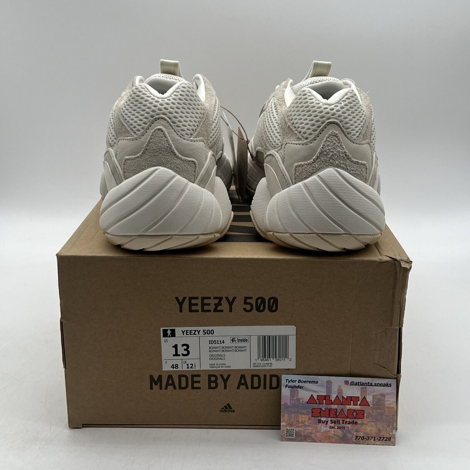 Size 13 - adidas Yeezy 500 2023 Bone White Suede (ID5114)