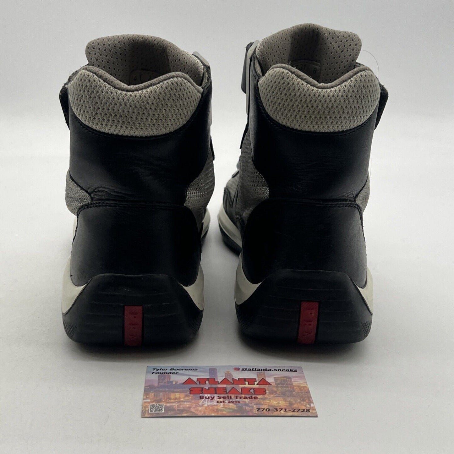 Size 8 - Prada American Cup Sneaker High Top