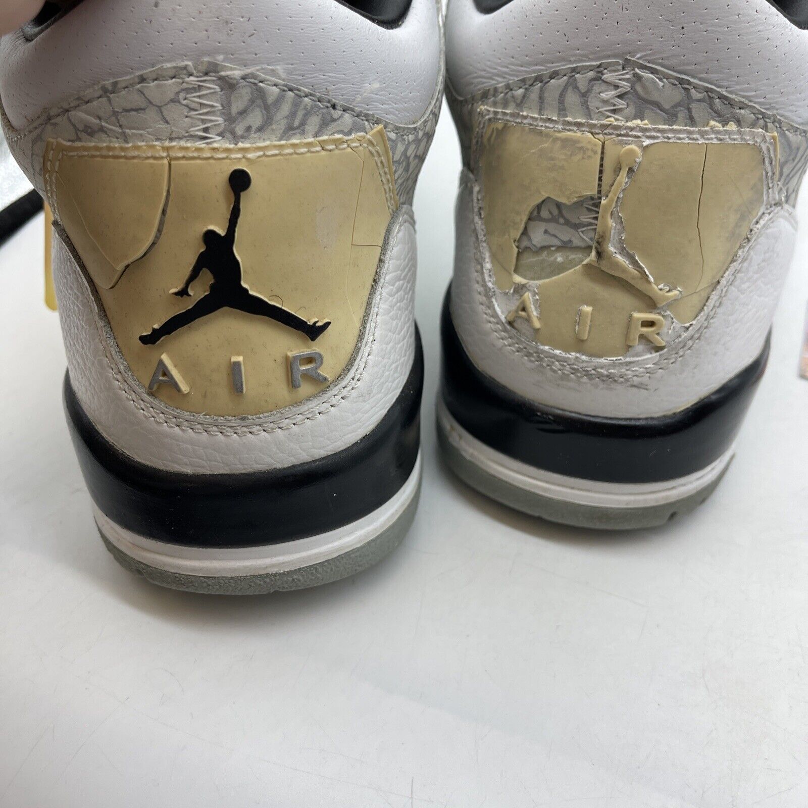 Size 12 - Air Jordan 3 Retro Flip Grey Suede White Leather (315767-101)
