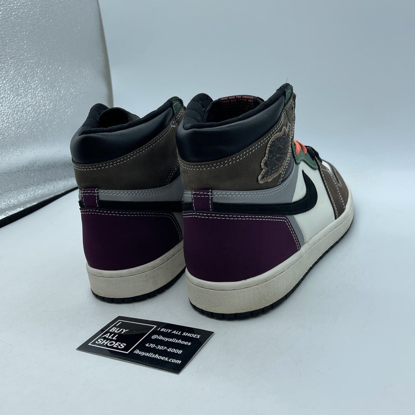 Size 10 - Jordan 1 High OG Crafted Purple White Suede Leather (DH309-001)