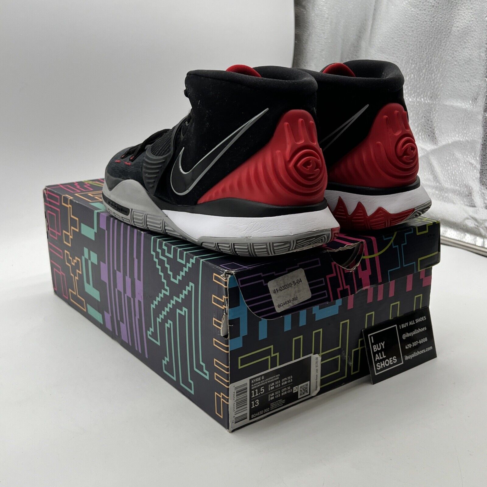Size 11.5 - Nike Kyrie 6 Bred - (BQ4630-002)