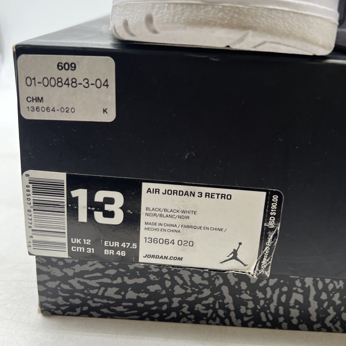 Size 13 - Air Jordan 3 Retro Cyber Monday (136064-020)