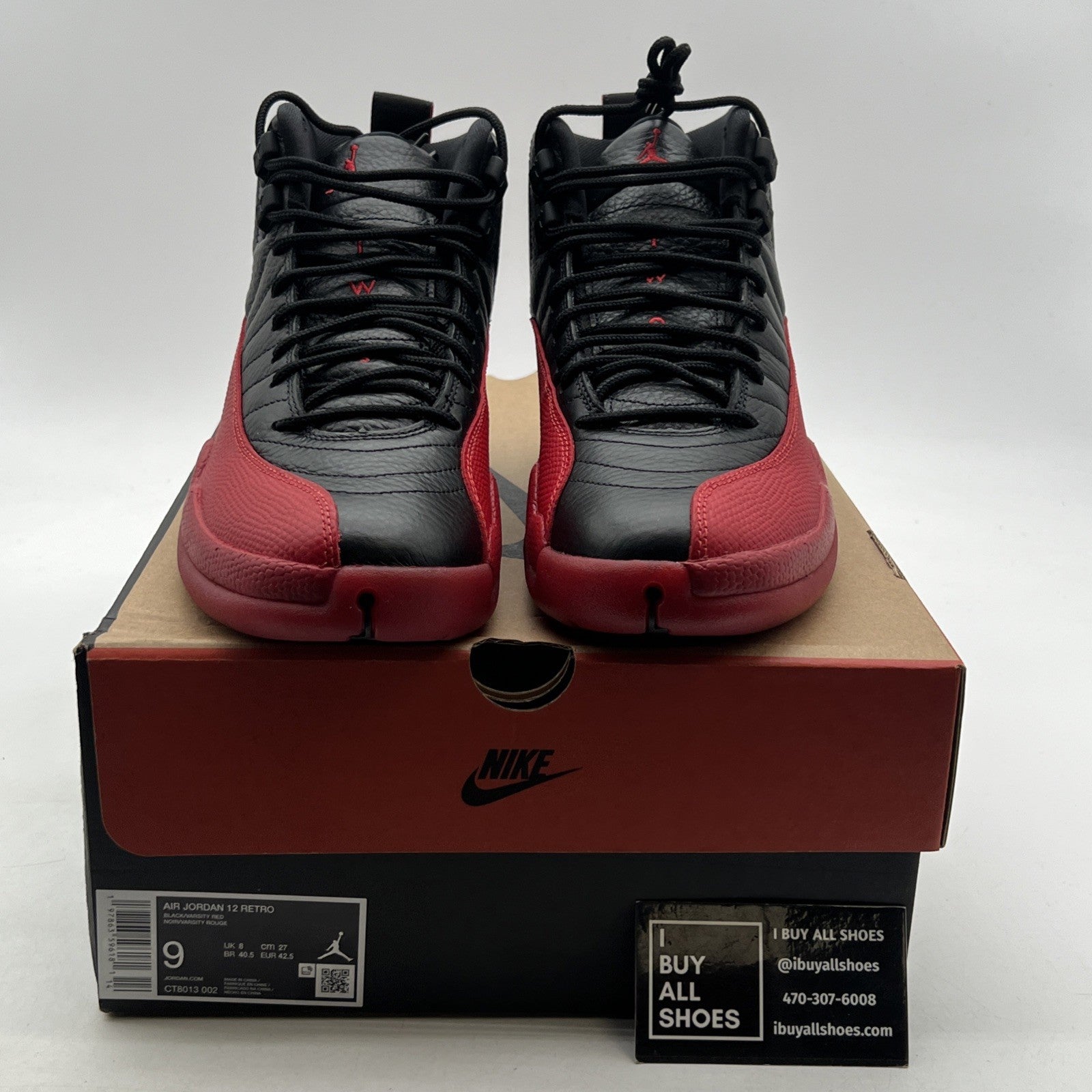 Size 9 - Air Jordan 12 Retro 2025 Flu Game (CT8013-002)