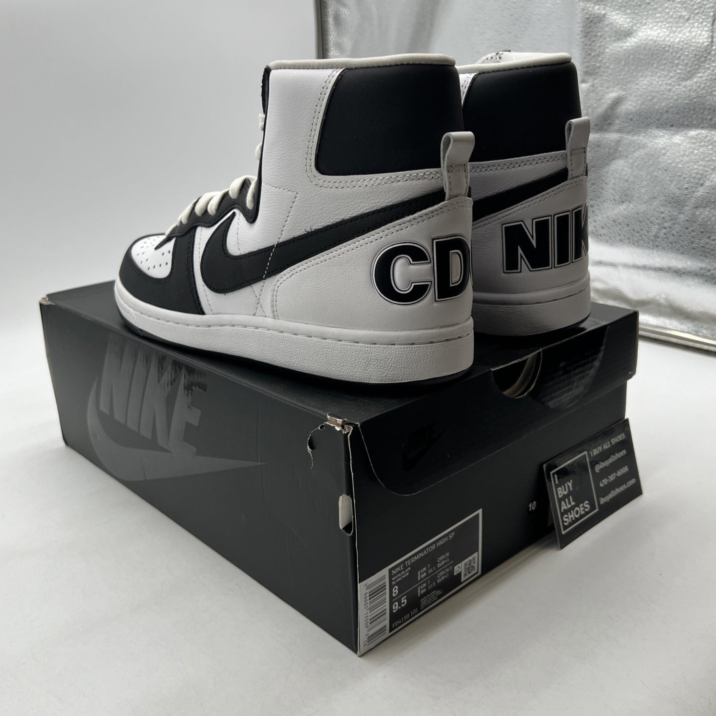 Size 8 - Nike Comme des Garçons Homme Plus x Terminator High Black (FD4159-101)