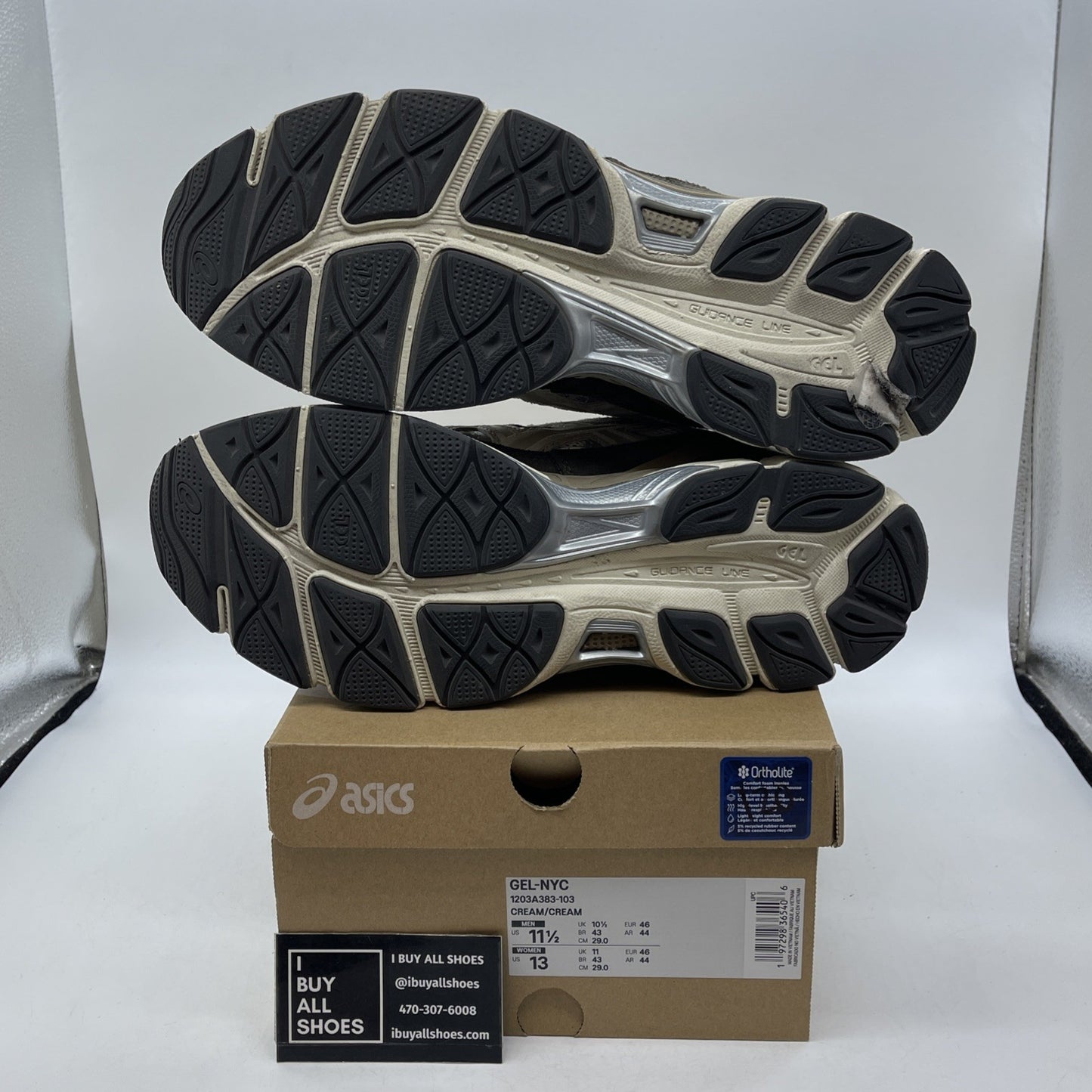 Size 11.5 - Asics Gel NYC Cream Mocha (1203A383-103)