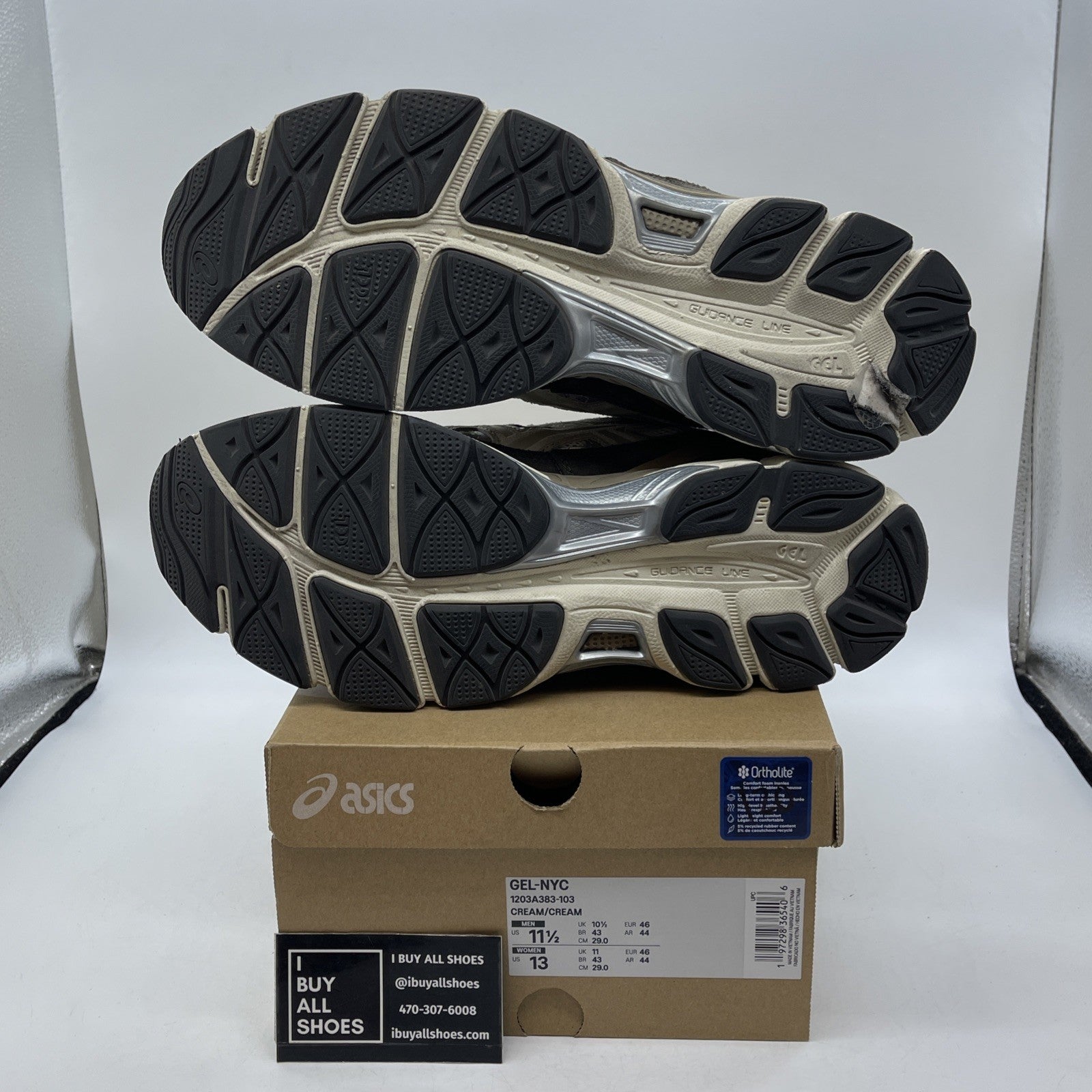 Size 11.5 - Asics Gel NYC Cream Mocha (1203A383-103)