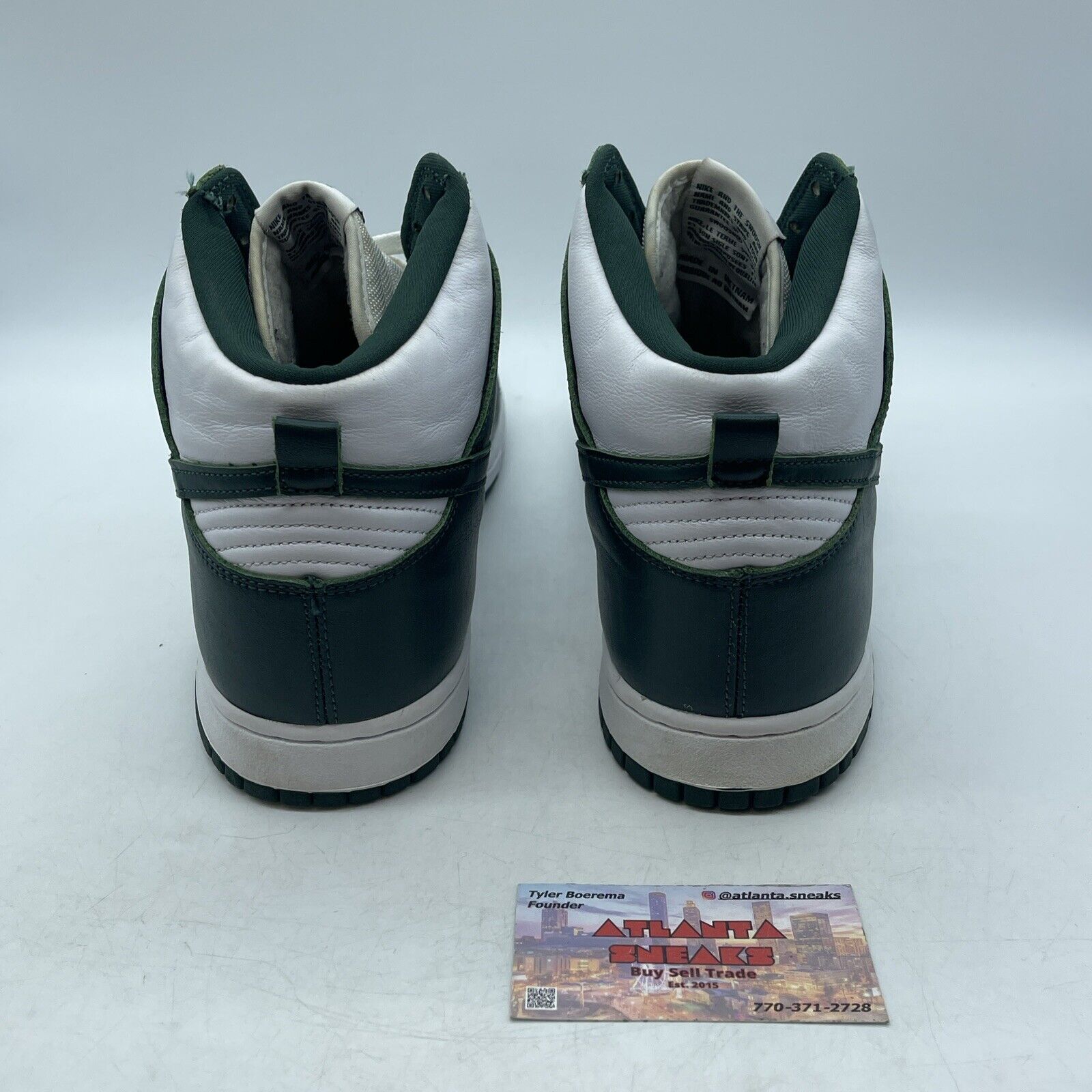 Size 12 - Nike Dunk SP High Spartan Green White Leather (CZ8149-100)