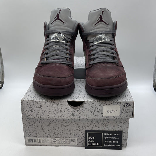 Size 9.5 - Air Jordan 5 Retro SE 2023 Burgundy Grey Suede (DZ4131-600)