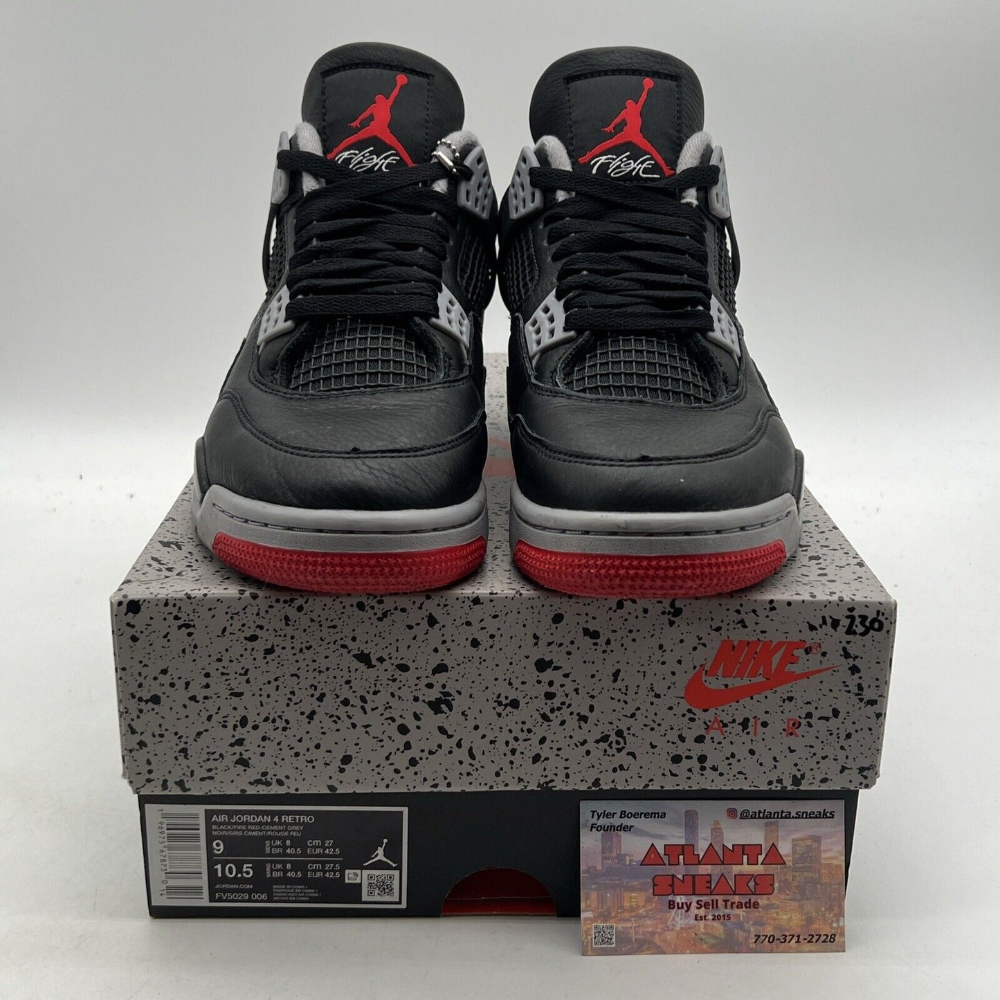 Size 9 - Air Jordan 4 Retro Bred Reimagined (FV5029-006)