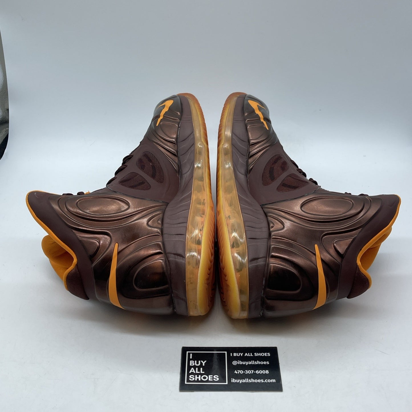 Size 13 - Nike Air Max Hyperposite Brown Orange Leather (524862-200)