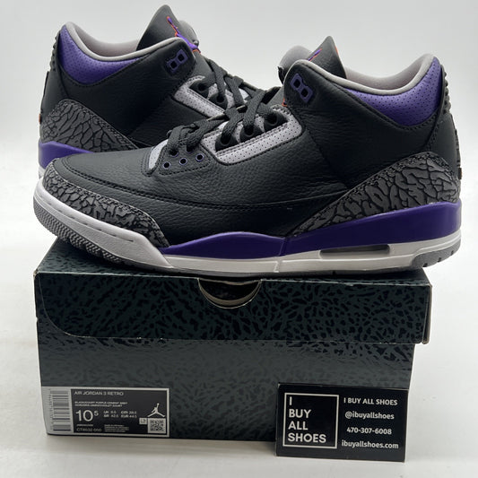 Size 10.5 - Air Jordan 3 Retro Court Purple (CT8532-050)