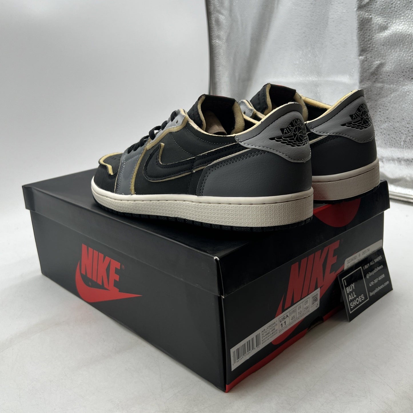 Size 11 - Air Jordan 1 Retro Low OG EX Dark Smoke Gray 2022 (DV0982-006)