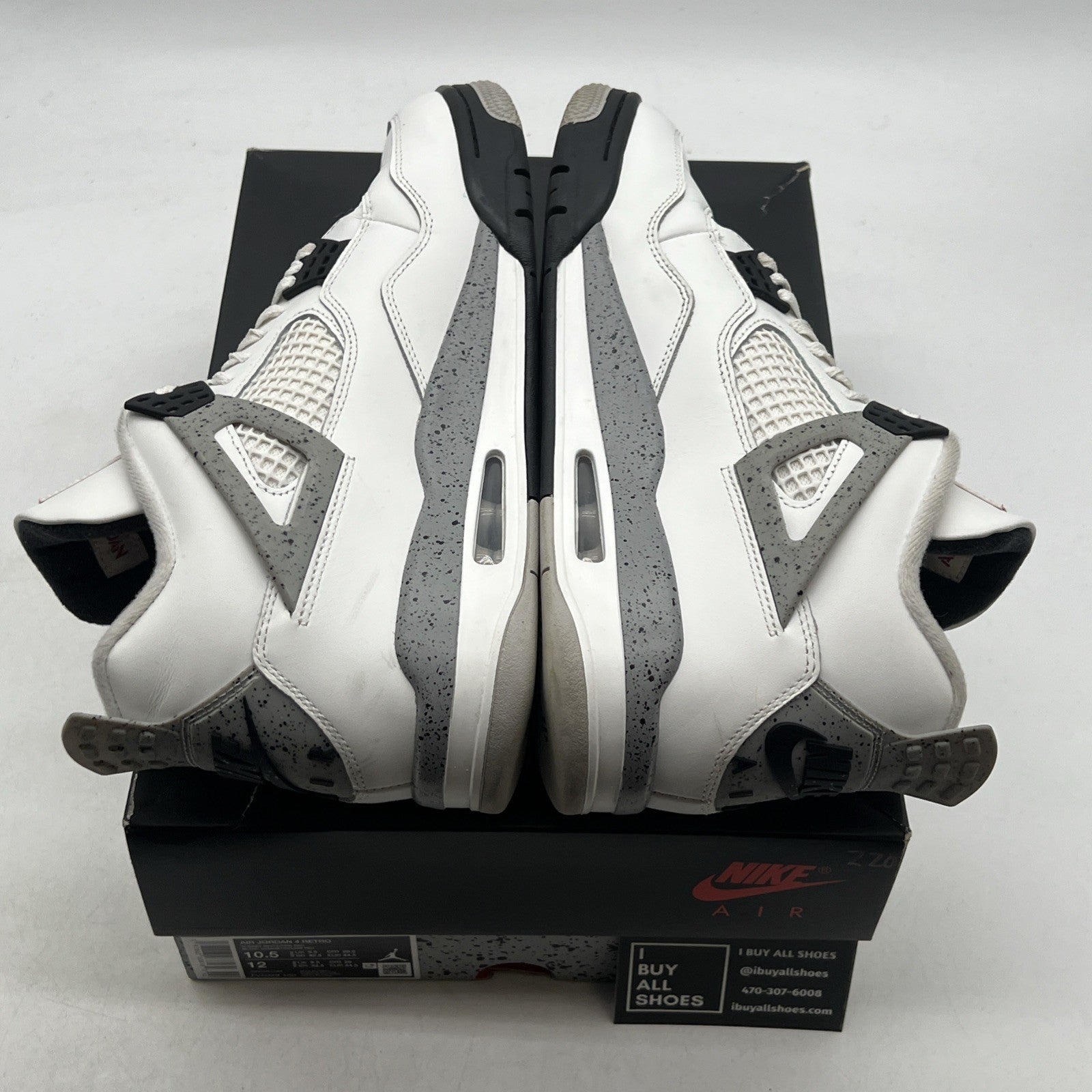 Size 10.5 - Air Jordan 4 Retro OG 2025 White Cement (FV5029-100)
