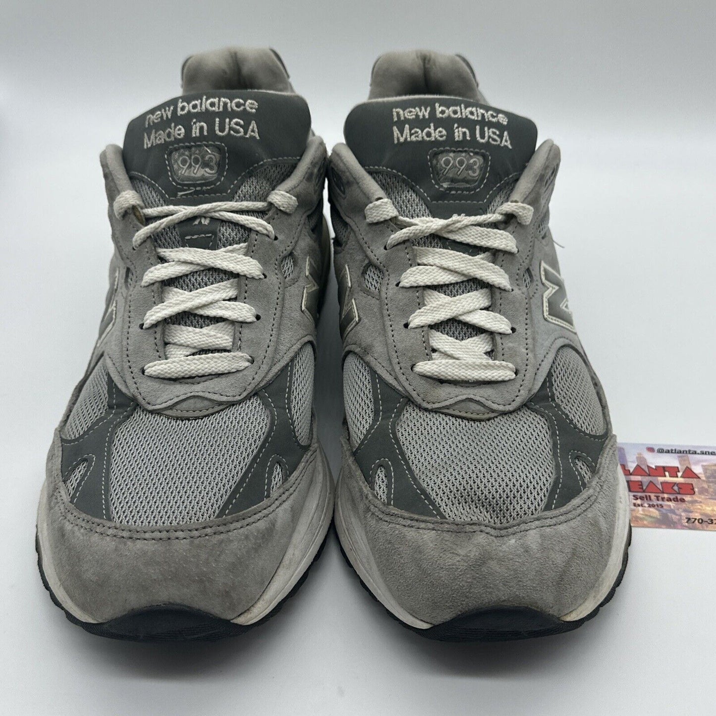 Size 12 - New Balance 993 Gray White