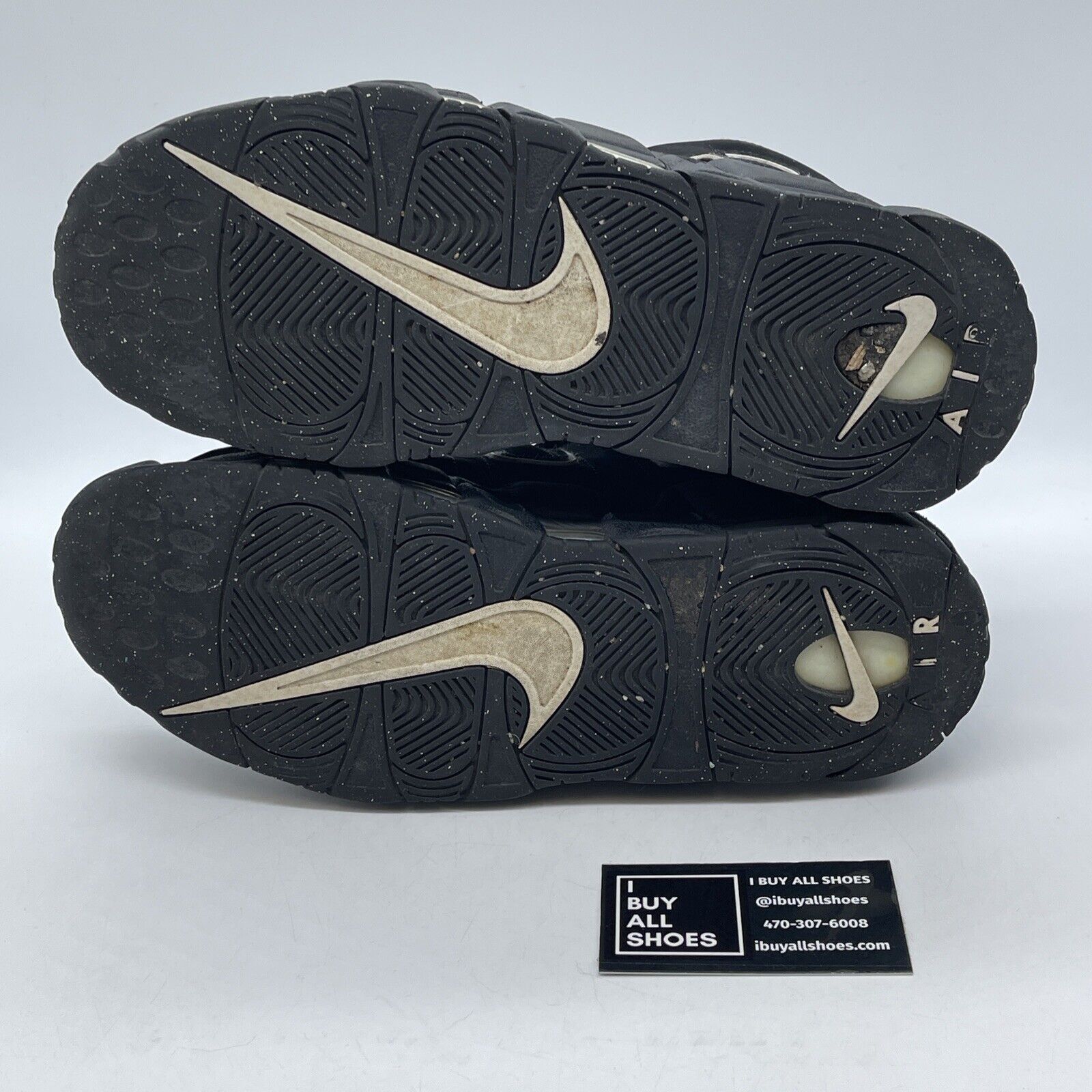 Size 10 - Nike Air More Uptempo Release Black White Suede (414962-002)