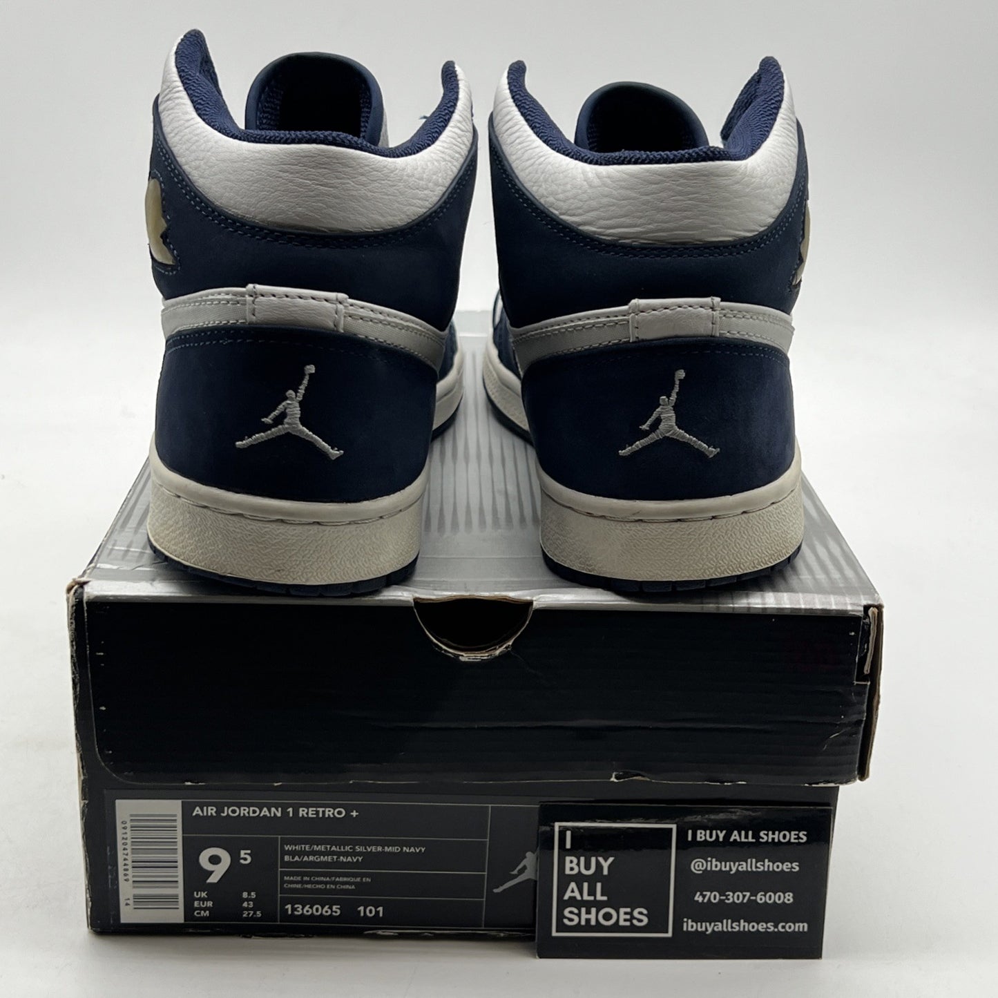 Size 9.5 - Air Jordan 1 Retro + Midnight Navy (136065-101)