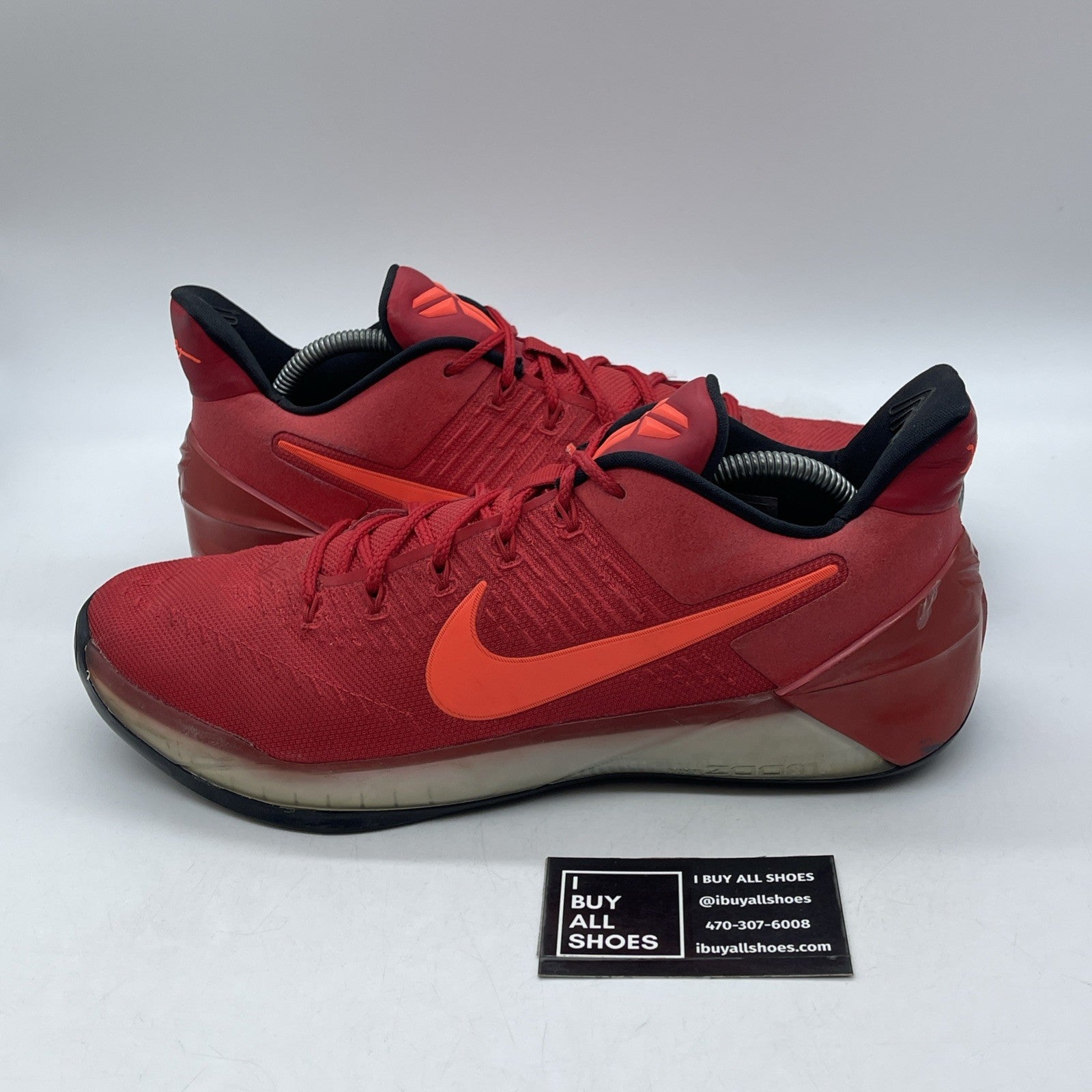 Size 12 - Nike Kobe A.D. University Red Black Suede Leather (852425-608)