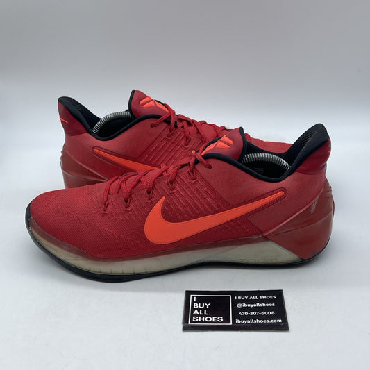 Size 12 - Nike Kobe A.D. University Red Black Suede Leather (852425-608)