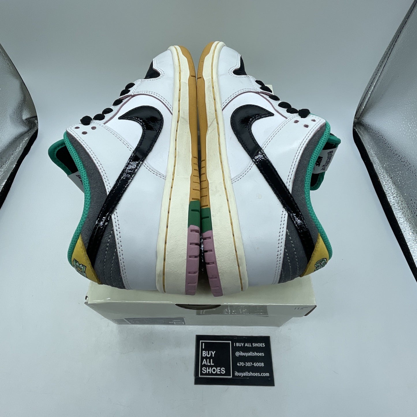 Size 8 - CSEF x Nike Dunk SB Low White Clear Emerald (HJ4132-100)