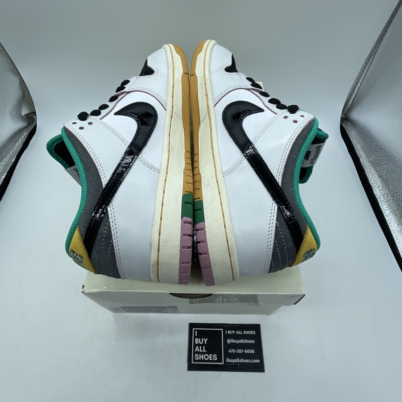 Size 8 - CSEF x Nike Dunk SB Low White Clear Emerald (HJ4132-100)