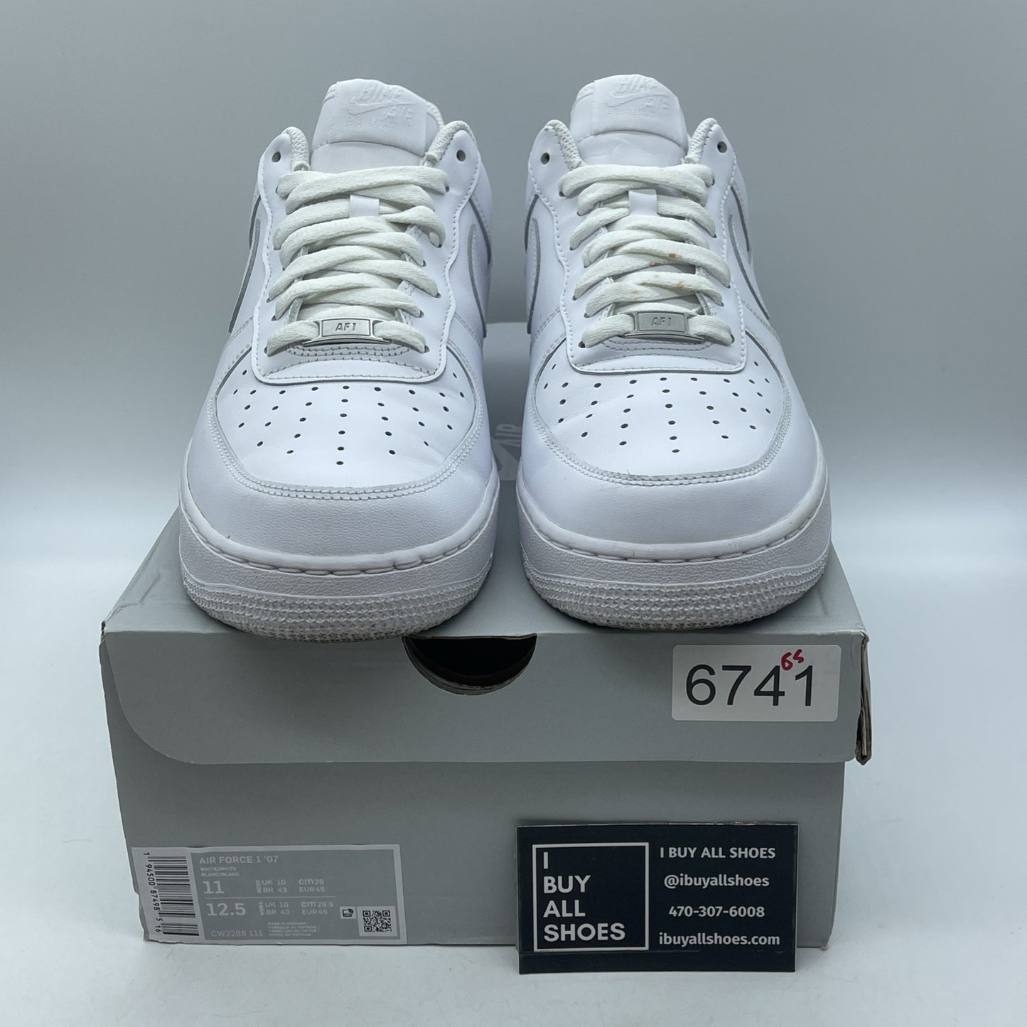 Size 11 - Nike Air Force 1 '07 Low Triple White Leather (CW2288-111)
