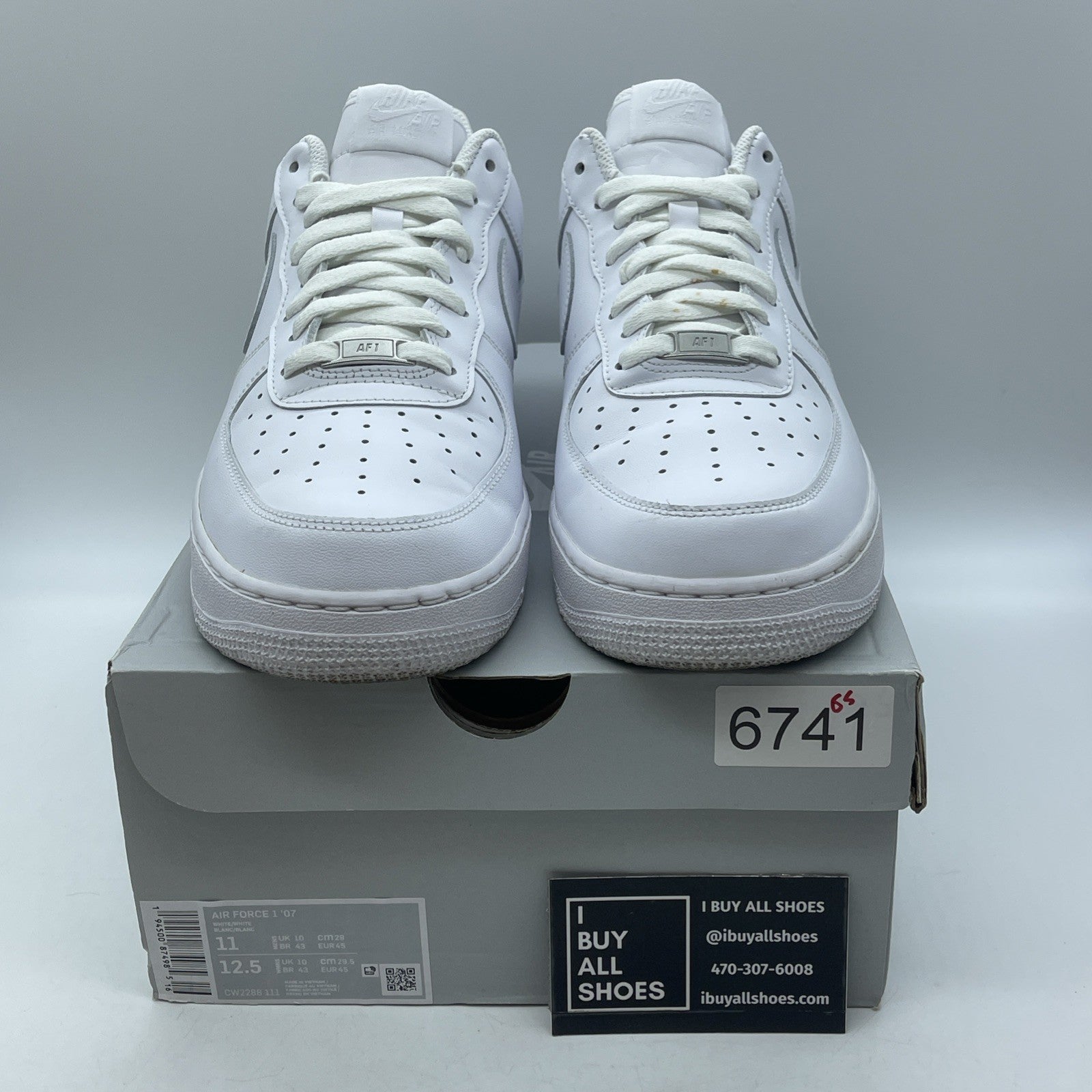 Size 11 - Nike Air Force 1 '07 Low Triple White Leather (CW2288-111)
