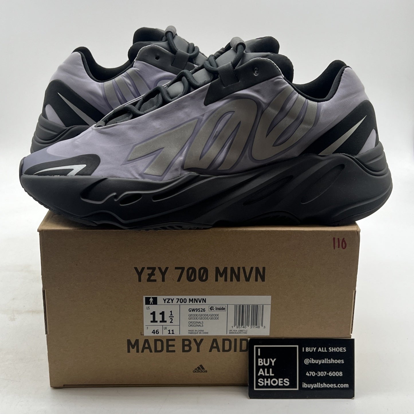Size 11.5 - adidas Yeezy Boost 700 MNVN Geode (GW9526)