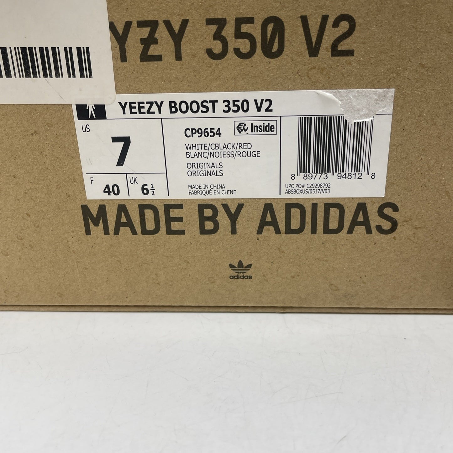 Size 7 - adidas Yeezy Boost 350 V2 Low Zebra Black White Suede (CP9654)