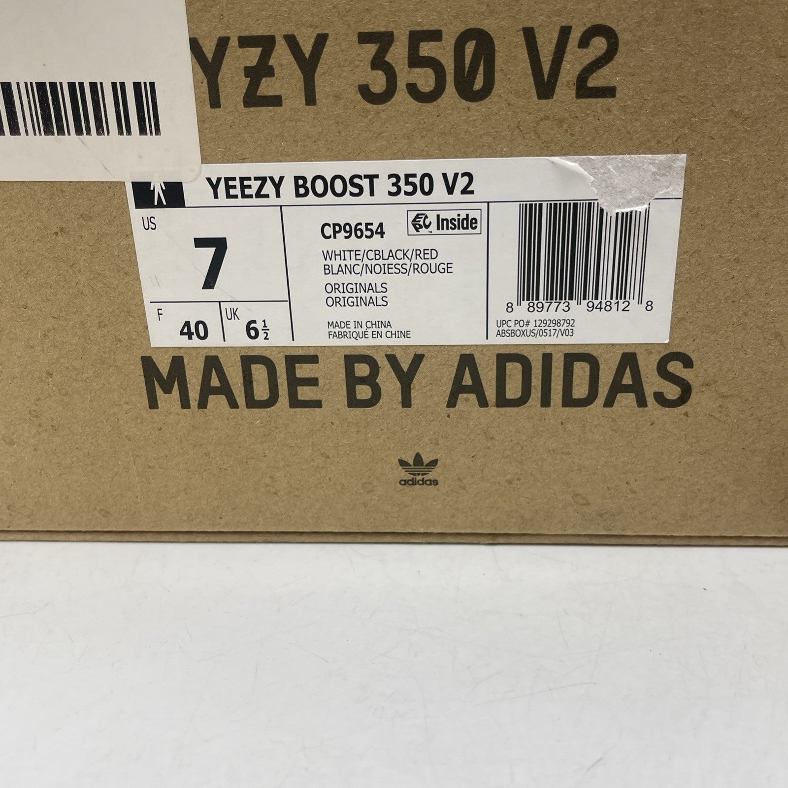 Size 7 - adidas Yeezy Boost 350 V2 Low Zebra Black White Suede (CP9654)