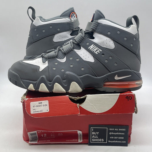 Size 12 - Nike Air Max 2 CB 94 2015 Cool Grey White Suede Leather (305440-005)