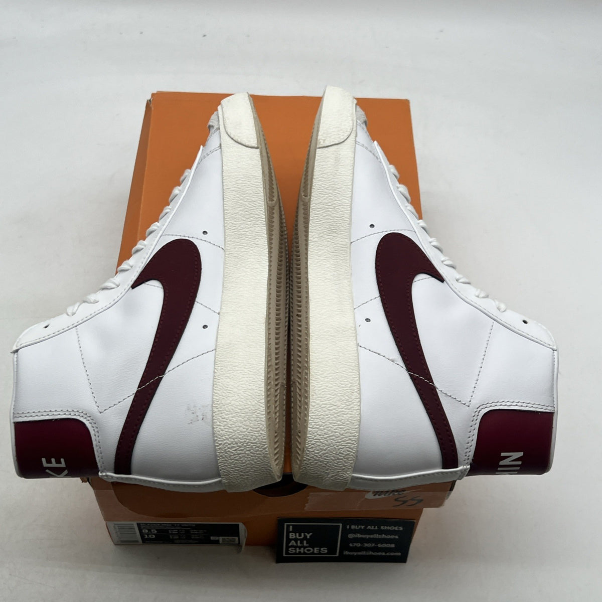 Size 8.5 - Nike Blazer '77 Vintage Mid White Team Red (BQ6806-111)