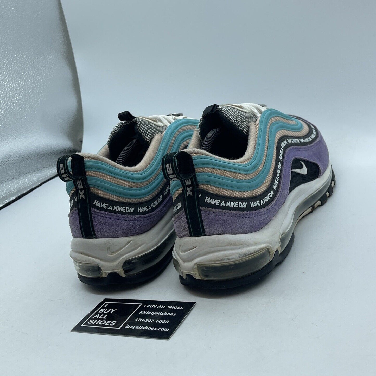 Size 13 - Nike Air Max 97 Have a Nike Day Blue Purple Suede Leather (BQ9130-500)