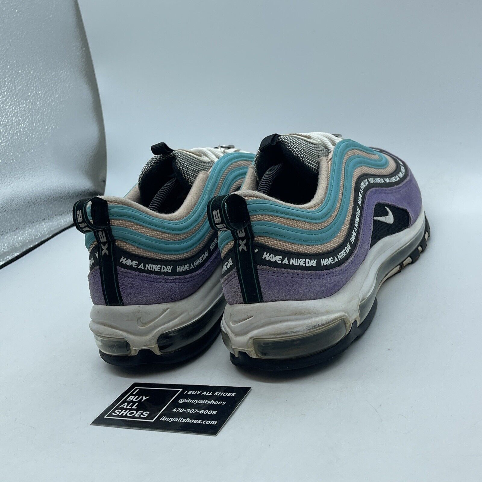 Size 13 - Nike Air Max 97 Have a Nike Day Blue Purple Suede Leather (BQ9130-500)