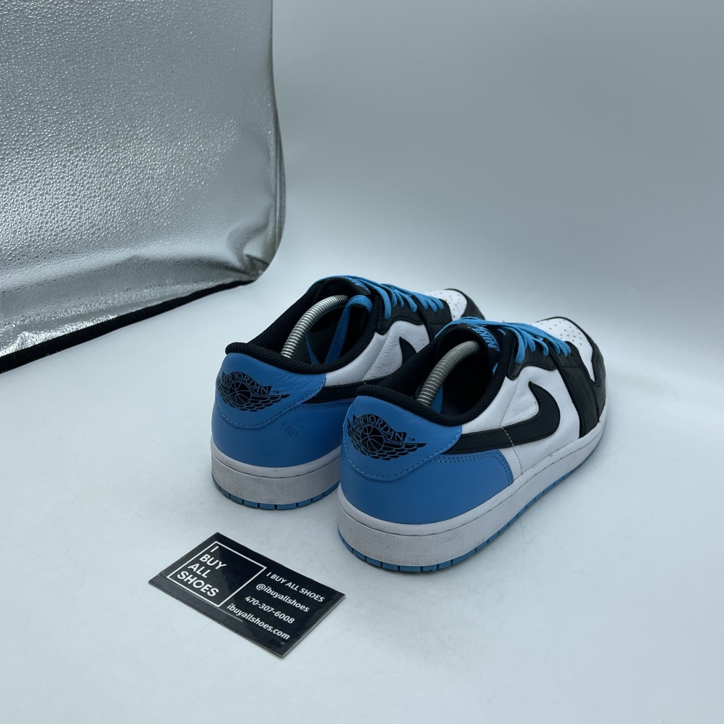 Size 11.5 - Air Jordan 1 Retro OG Low UNC Blue Black White Leather (CZ0790-104)