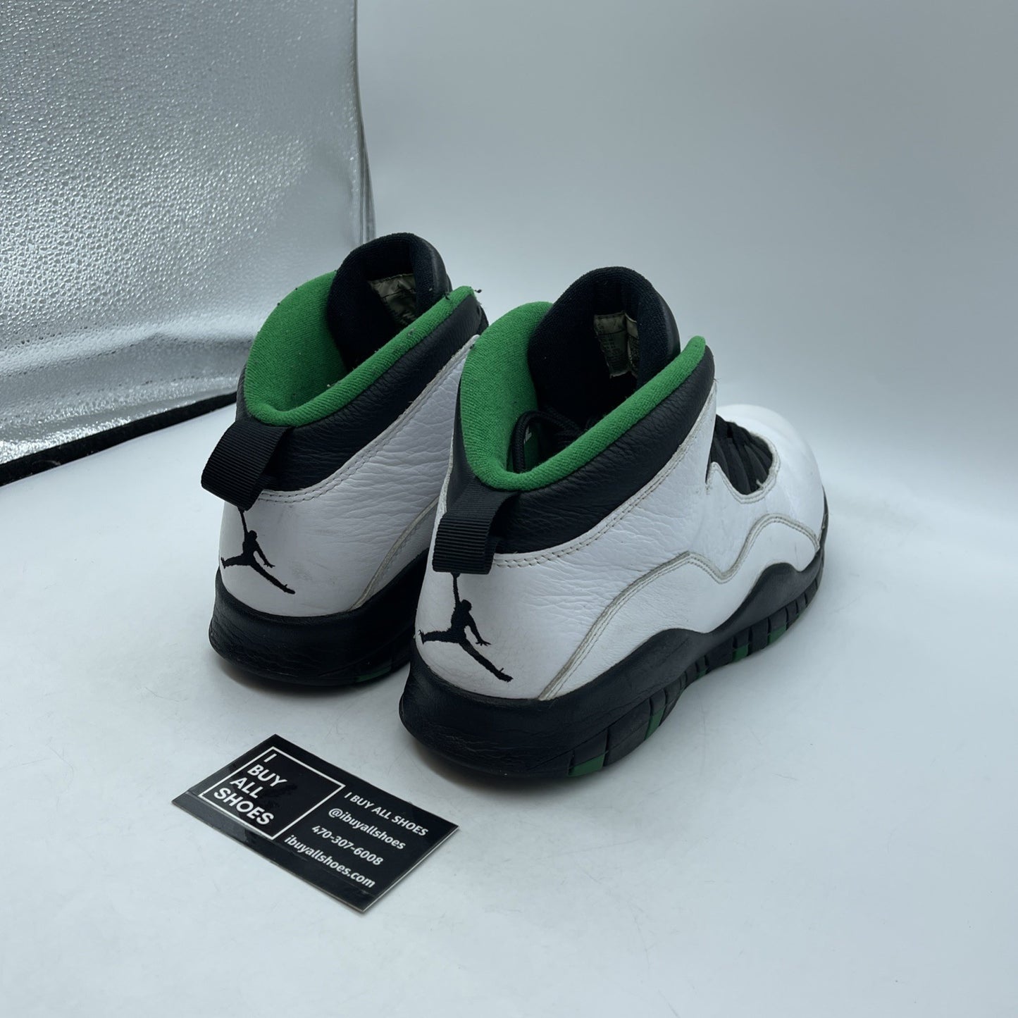 Size 12 - Air Jordan 10 Retro 2019 Seattle Green White Leather (310806-137)