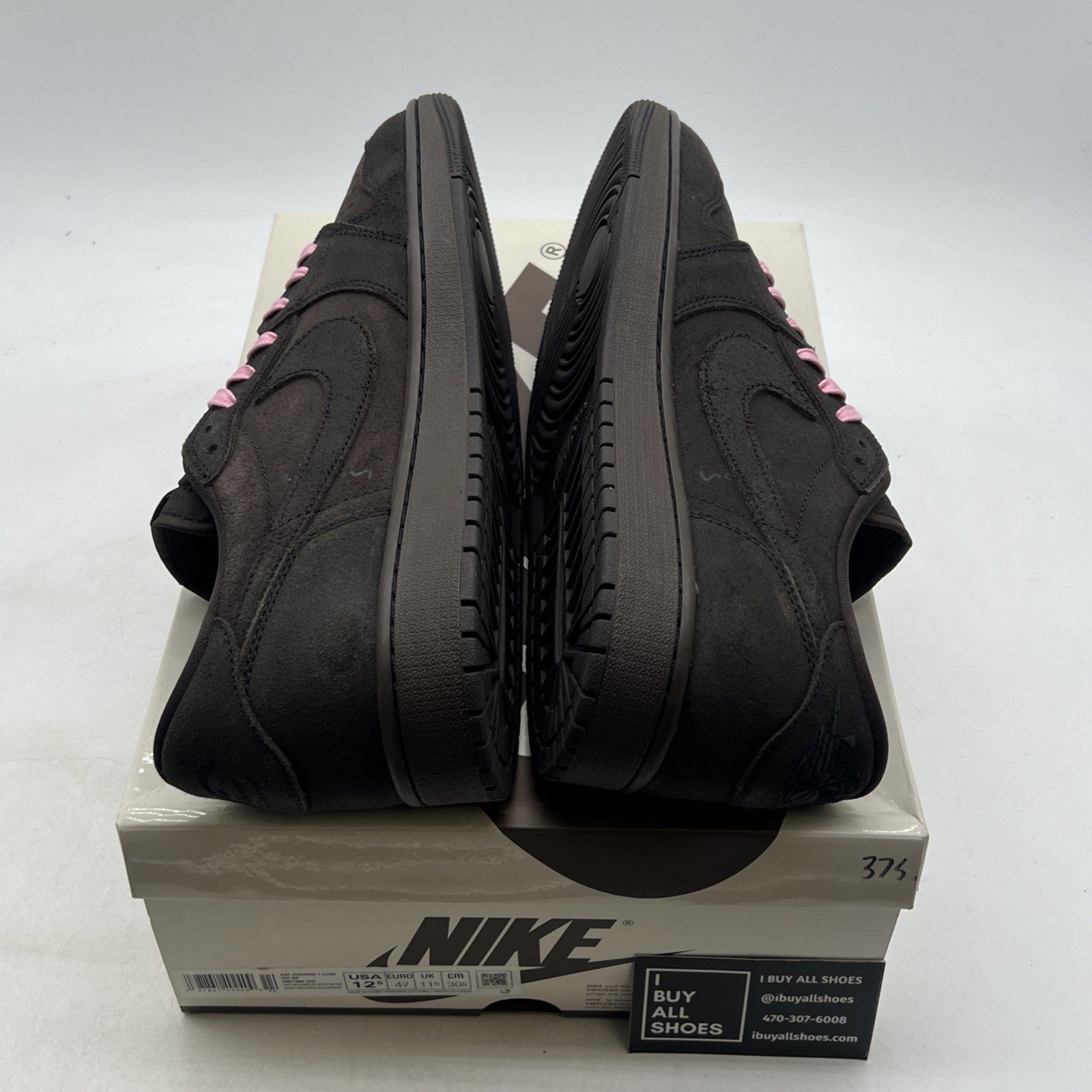 Size 12.5 -Travis Scott x Air Jordan 1 Retro OG SP Low Velvet Brown (DM7866-202)