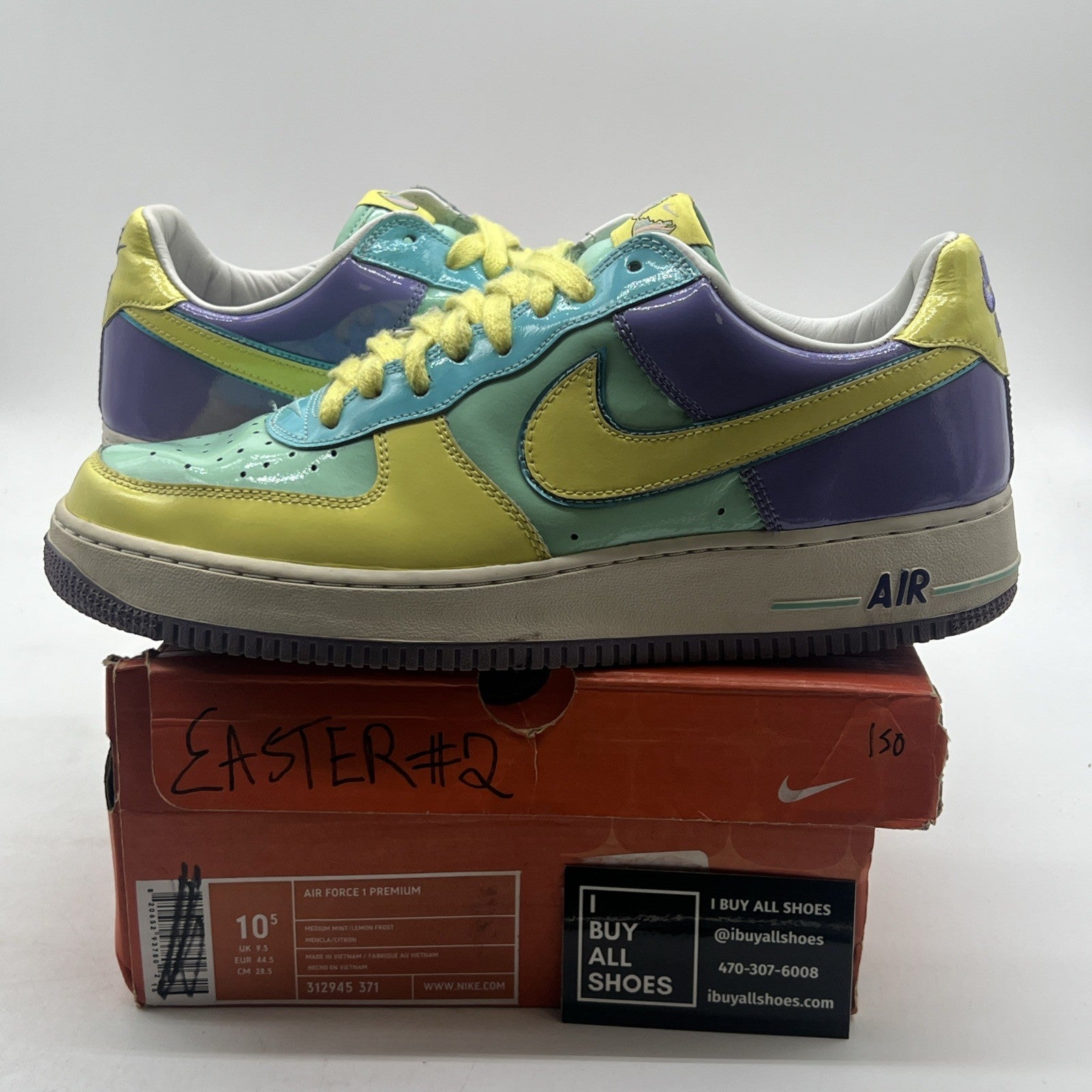 Size 10.5 - Nike Air Force 1 Premium Easter Egg (312945-371)