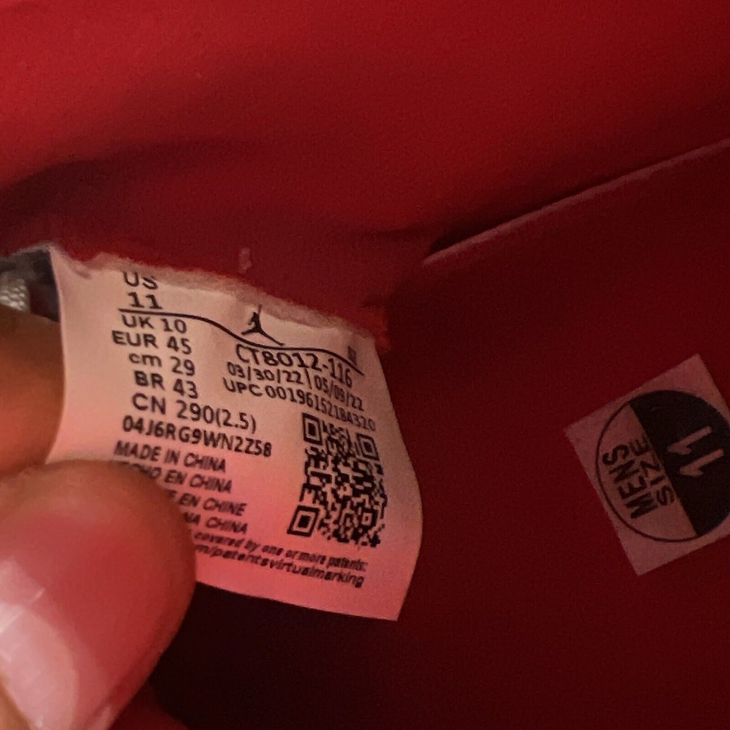 Size 11 - Jordan 11 Retro High Cherry White Red Leather (CT8012-116)
