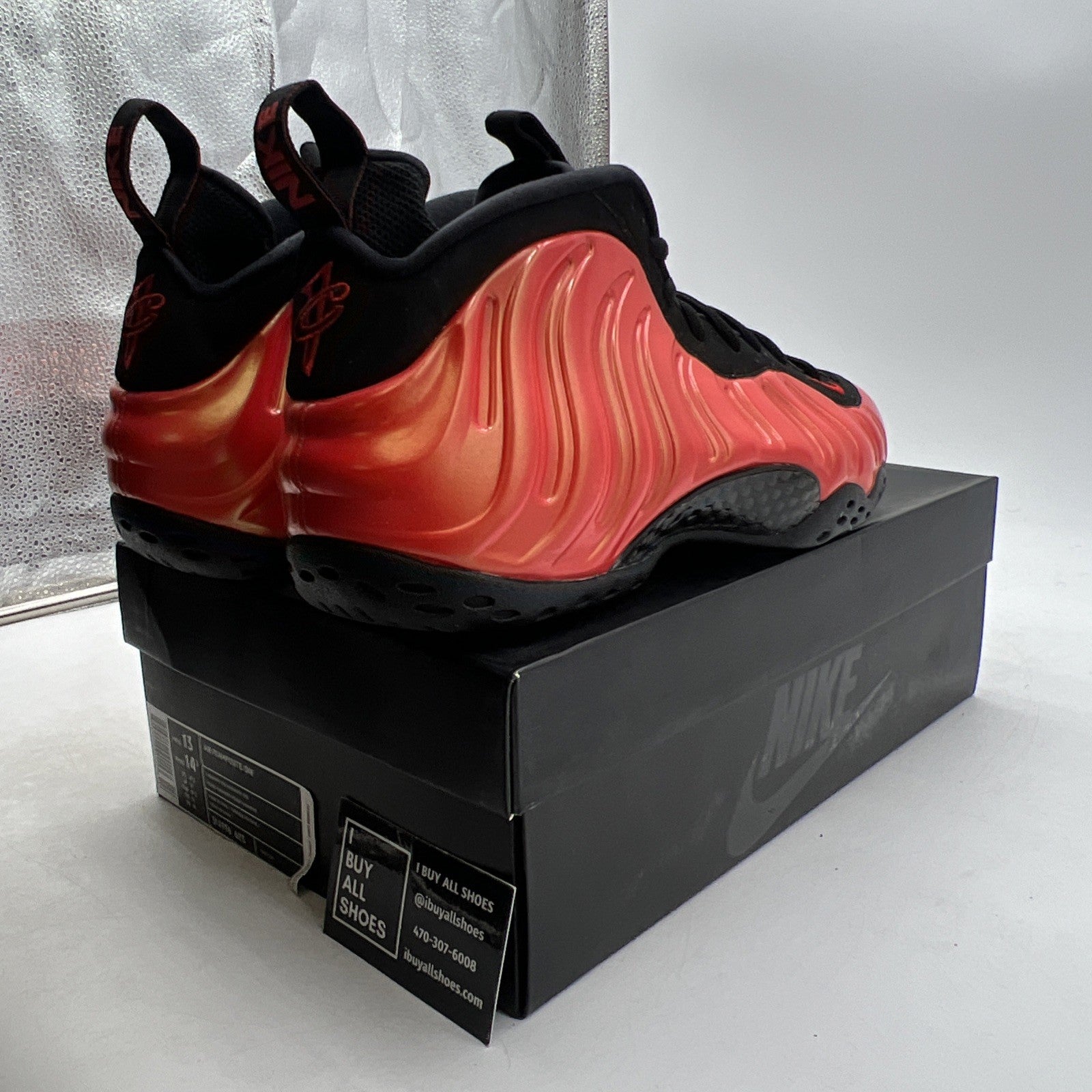 Size 13 - Nike Air Foamposite One Habanero Red (314996-603)